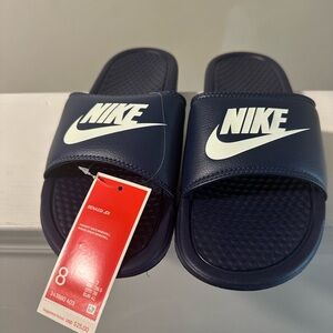 Nike Midnight Navy Slides